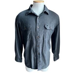 Men's Carhartt Force relaxed fit gray buttondown casual shirt size XL